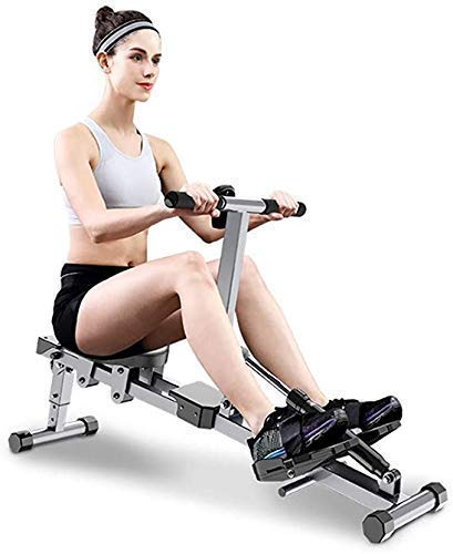 Image of Rowing Machine Folding Small Rower Machine Home Exercise Aerobic Fitness Equipment Home Rowing Machine with Adjustable Resistance