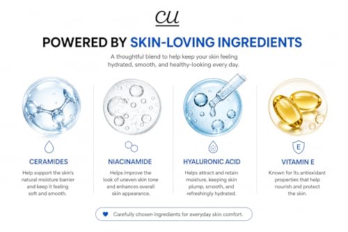 Image of CU Oil-Free Barrier Repair Moisturiser 75ml | Enriched With with Ceramides Complex, Niacinamide, Hyaluronic Acid & Vitamin E | Non-Comedogenic, Dermatologist Recommended | Daily Moisturizer for All Skin Types