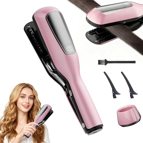 CJBIN Spliss Entferner Gerät Kabelloser Tragbarer Splissentferner Effektiv Split Ends Hair Trimmer Spliss Trimmer mit Negativ Ionen Haarpflege und Leistungsanzeige Splizzentferner für Haare