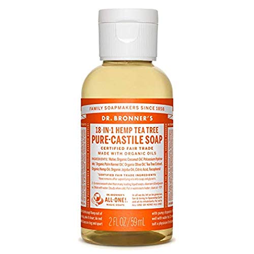 Dr. Bronner’s PureCastile Liquid Soap (Tea Tree, 2