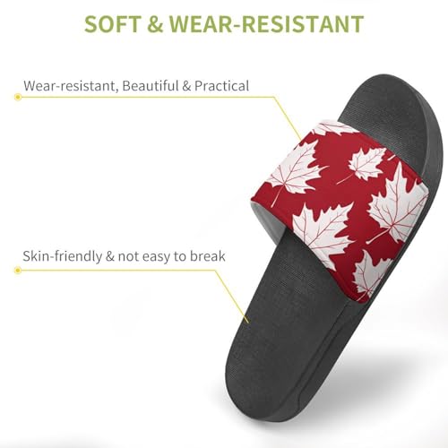 Canada Maple House Sandals Non-Slip Bathroom Slippers Beach Summer Shoes for Men Women3