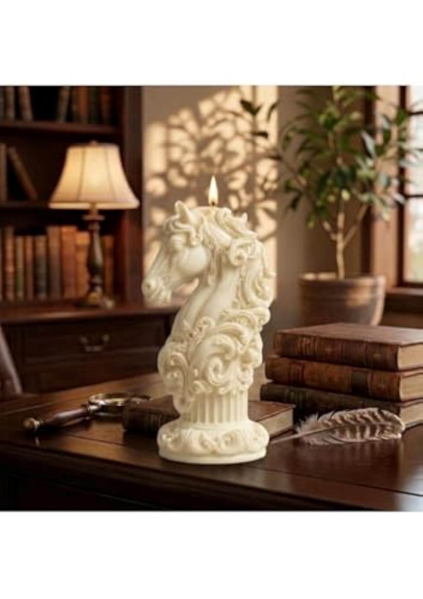 Artistic 3D Sculpted Soy Wax Candle for Home Décor