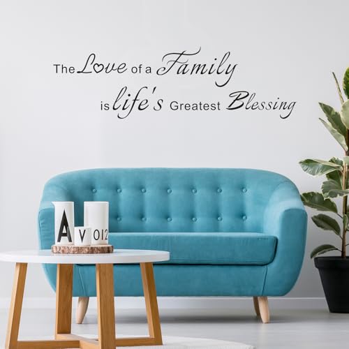 Family Motivational Wall Decals for Bedroom: Inspirational Vinyl Wall Stickers
