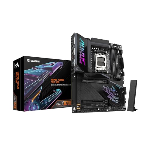 Image of GIGABYTE X870E AORUS PRO X3D AMD AM5 ATX Motherboard, Supports AMD Ryzen 9000 /8000 /7000 Series Processors, DDR5, 18+2+2 Total Power Phase, 4X M.2, PCIe 5.0, USB4 Type-C, WIFI7, 5-Year Warranty