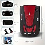 Car Radar Detector, Dectector Driving Aids for City Road and Highway, Directional System Real Time Voice Alert Speed, Built-in GPS, LED Display - Image 2
