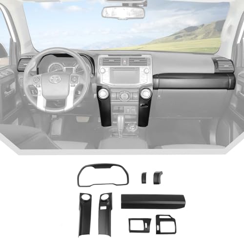 JeCar 8pcs Matte Black Interior Accessories Trim Kit for Toyota 4Runner 2010-2023
