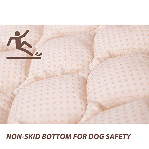Furrybaby Dog Bed Mat Soft Crate Mat With Anti-Slip Bottom Machine Washable Pet Mattress For Dog Sleeping (S 24X18'', Dark Brown Mat) #TOP2