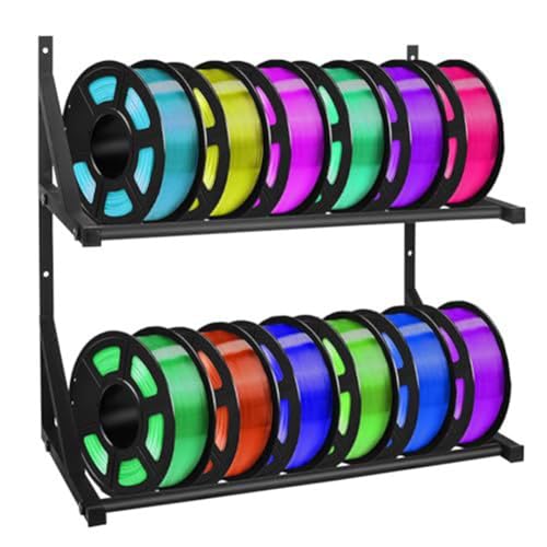 Support de stockage de filament imprimante 3D mural à 2 niveaux
