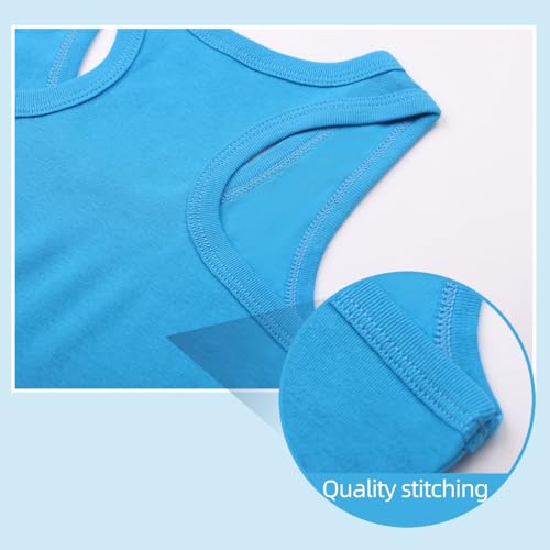 Image of Soft Undershirt Tank Top Cotton Sleeveless Shirts for Girls Or Boys