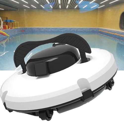 PweKzxt Limpiafondos automáticos, Limpiafondos automático inalámbrico, Robot de Limpieza de Piscinas Totalmente automático, Aspirador de Piscina Inteligente, Aspirador de Piscina robótico