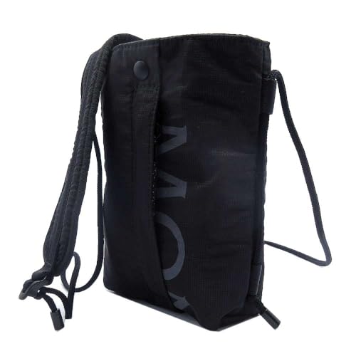 [モンクレール] ショルダーバッグ MONCLER モンクレ 「ALCHEMY」 ナイロン ロゴプリント クロスボディ 斜め掛け サコッシュ 5L00003 M3409 999 (ブラック) アウトレット メンズ [並行輸入品]