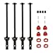 Steel Front Rear CVD Driveshaft & 17mm Wheel Hex Hub Nuts for Arrma 1/8 Kraton 6s Drive Shaft 1/8 Outcast Notorious 6S BLX Upgrade Parts Black