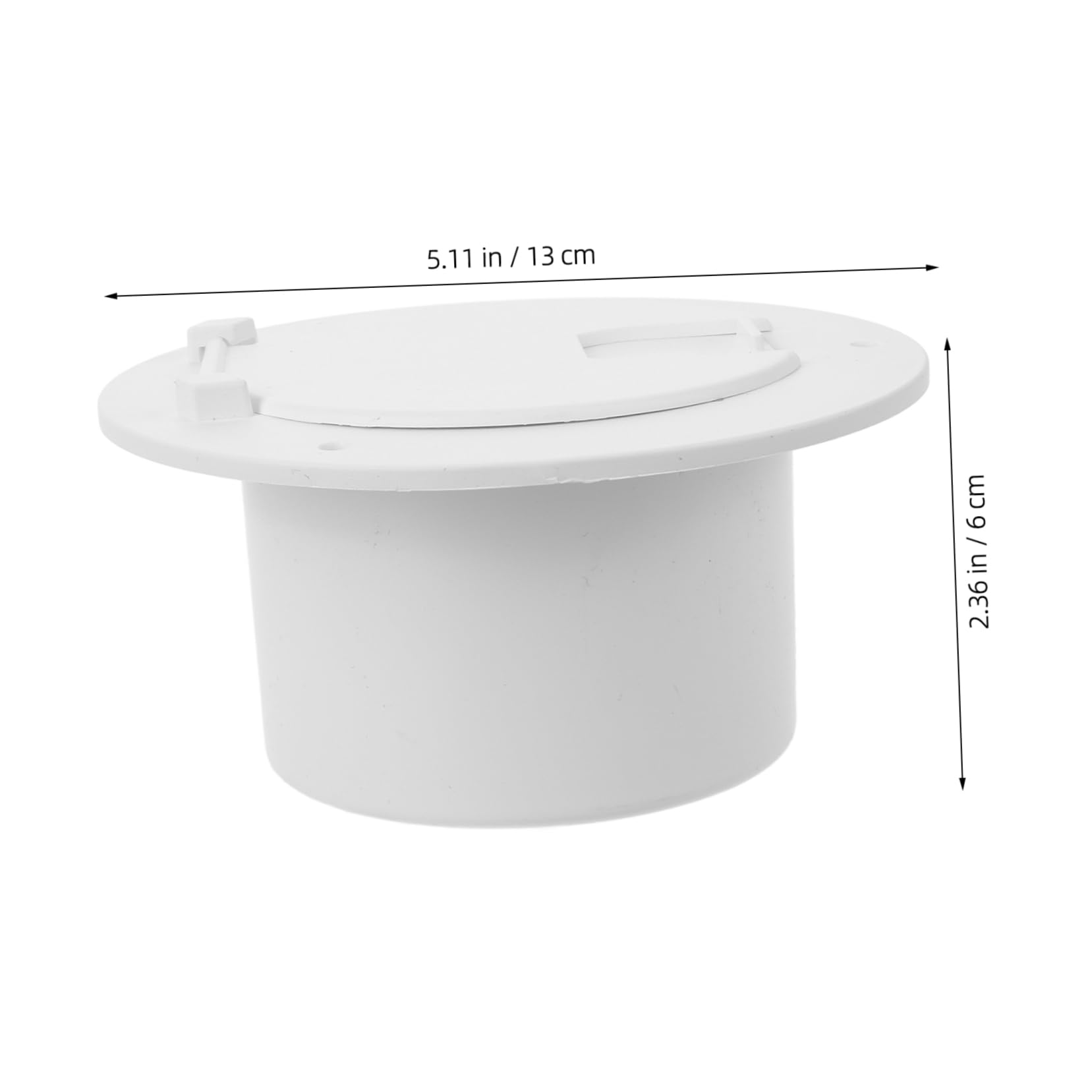 Hemobllo Portello per Cavi di Alimentazione per Camper in ABS Bianco Copertura Ribaltabile per Passaggio Cavi Accessorio Esterno in Veicoli Ricreazionali e Yacht
