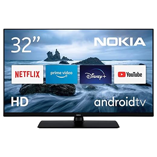 Nokia Smart TV - 32 Pulgadas (80 cm), Android TV 12V (HD, HDR10, WLAN, DVB-C/S2/T2, Google Play Store, Netflix, Prime Video, Disney+) Amazon Exclusive