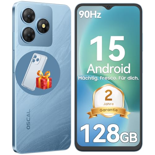 OSCAL Flat 2 Handy Ohne Vertrag, Android 15, 12GB+128GB/2TB TF Handy Günstig, 6.56\'\' HD+ 90Hz Smartphone Ohne Vertrag, 13MP+8MP, 5000mAh, Dual SIM/OTG/GPS/Fingerabdruck/Gemini AI/2 Jahre Garantie OSCAL Flat 2 Handy Ohne Vertrag, Android 15, 12GB+128GB/2TB TF Handy Günstig, 6.56\'\' HD+ 90Hz Smartphone Ohne Vertrag, 13MP+8MP, 5000mAh, Dual SIM/OTG/GPS/Fingerabdruck/Gemini AI/2 Jahre Garantie