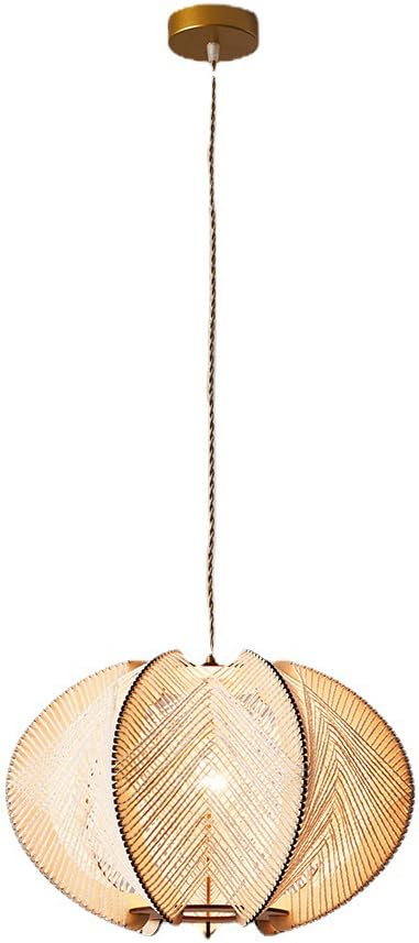Lustre en rotin bohème pour îlot de cuisine et salle à manger chaleureuse