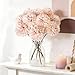 SHINE-CO LIGHTING Artificial Chrysanthemum Ball Flowers Bouquet 10pcs Present for Important People Glorious Moral for Home Office Coffee House Parties and Wedding (Champagne Pink)