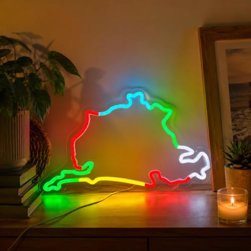 Image of Nurburgring Neon Sign, USB Powered LED Racing Room Decor