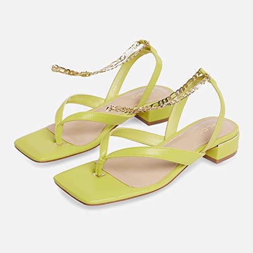 ALDO Women's Agralella Flat Sandal, Bright Green, 7 | Image 7