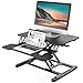 FITUEYES Standing Desk Scrivania Regolabile In Altezza 26''/65.3cm Convertitore Scrivania In Piedi con Vassoio per Tastiera (Nero) SD260001WB