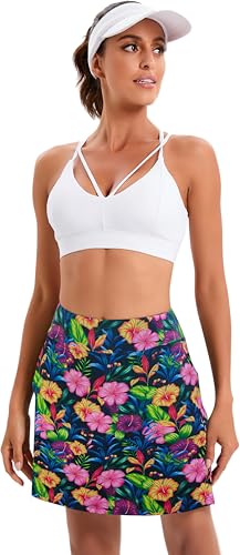 Image of Oyamiki Women's Active Athletic Skort Lightweight Tennis Skirt Perfect for Running Training Sports Golf