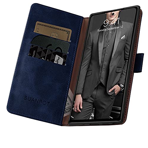 Étui Samsung Galaxy Note 10 SUANPOT bleu aux finitions soignées - 4