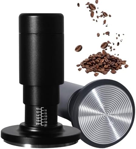 Image of KOFIHAUS Adjustable Coffee Distributor & Tamper 2-in-1 - 58mm Espresso Leveler Tool with Depth Scale - Stainless Steel Base for Consistent Tamping & Perfect Espresso Extraction