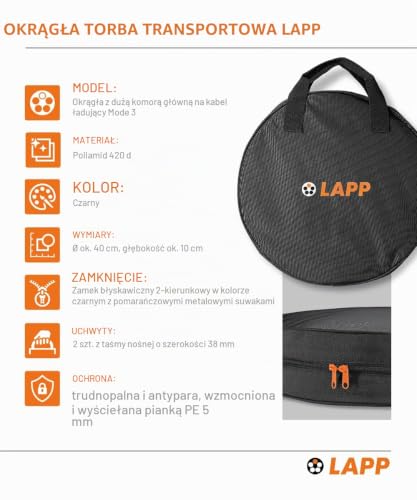 Lapp Mobility Torba na kabel do ładowania 3 tryba/czarny
