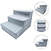 balacoo pet Stairs pet ramp Stairs Dog ramp Steps Foam Pet Ladder pet Step Ladder Dog Climb Stairs pet Steps for car Dog Ladder for Bed couchs pet Step ramp Dog Bed Climbing Stairs Plastic