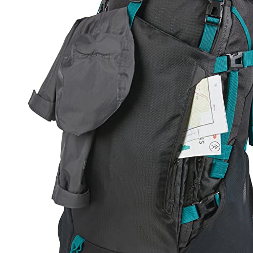 Image of High Sierra Pathway 2.0 Backpack with Hydration Storage Sleeve, for Hiking, Biking, Camping, Traveling, Black, 60L