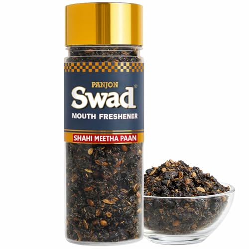 Image of Panjon Swad Digestive Mouth Freshener Dry Mukhwas, Shahi Meetha Pan, 100 G