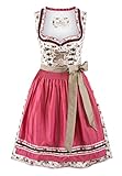 Stockerpoint Damen Dirndl Isadora Kleid für besondere Anlässe, Creme-Fuchsia, 40