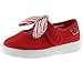 victoria 105110-KIDS Sandalo OJALÁ Tela con Fiocco A Strisce Rimovibile E Chiusura A Strappo Balletto Unisex Bambino Rojo 23