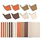 PATIKIL 14x10 Buchbindetuch, 8 Stück Buchumschlag Buchbindetuch Buchbindetuch für Buchbinden Buchkunst Nähen DIY Handwerk, Dunkelbraun/Braun/Orange/Beige