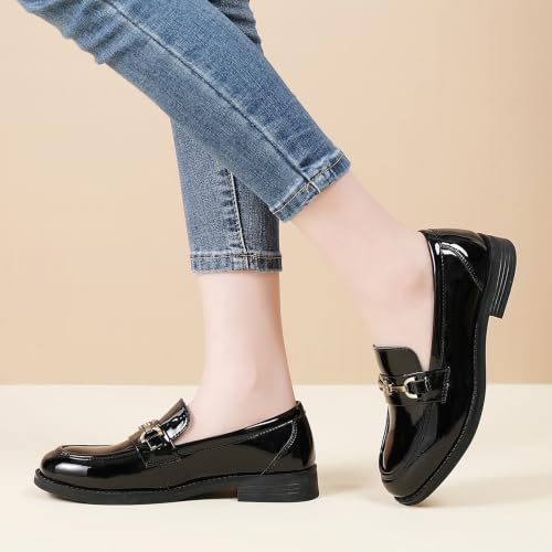 Image of Loafers for Women Womens Shoes Comfortable Dressy Slip On Low Heel Flats