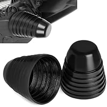 2 PCS Car Headlight Dust Covers, 100mm 4" Dustproof Vehicle LED Headlight Housing Shell, Adjustable Front Light Dust Cover Rubber Seal Cap for Most Cars SUVs Trucks RVs