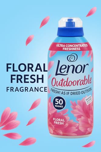 Lenor Outdoorable Floral Fresh Fabric Conditioner Pack of 2 Ultra Concentrated 700ml 50 Washes Long-Lasting Outdoor Fresh Scent Fabric Softener with EPISHED Guide Clothes Care Laundry Softener - Image 3