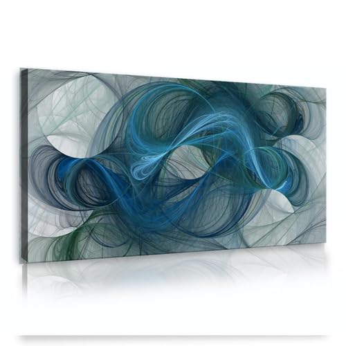 Décoration bleu extra large 50x100cm pour habiller un grand mur vide de salon