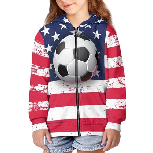 Image of Coloranimal Unisex Girls Boys Long Sleeve Casual Hoodies & Sweatshirts Tops Kids Zip Up Jacket Coat Age 6-16 Year