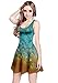 CowCow Womens Cute Doodle Blue Whales Marine Seamless Skater Dress