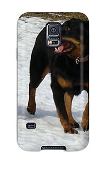 Wireless Phone Accessory For Galaxy S5 Tpu Phone Case Cover(rottweiler Dog ) Book