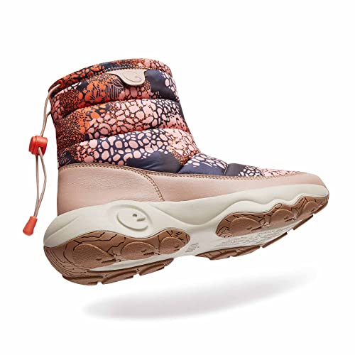 UIN Women's Snow Boots Walking Casual Comfortable Art Painted Travel Hiking Shoes3