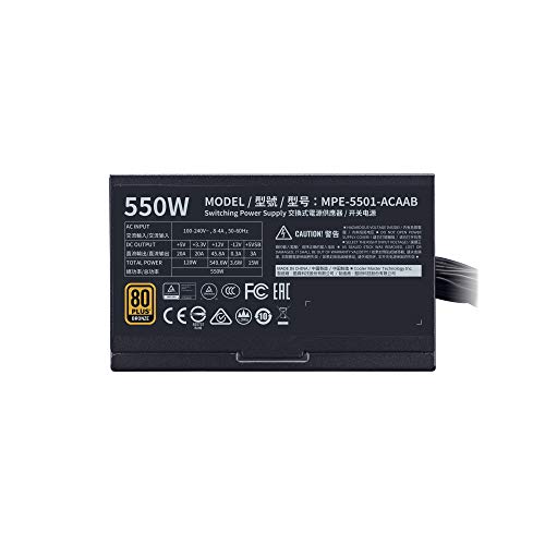 MWE 550 Bronze V2 - Alimentatore EU, 80 PLUS Bronze, Ventola HDB da 120mm Termosensibile, Circuito DC-DC + LLC con Linea +12V Singola - 5 Anni di Garanzia - Alimentatore - Immagine 5