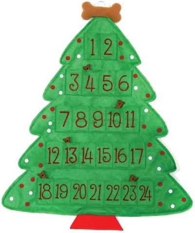 Advent calendar Christmas Tree Felt Bone