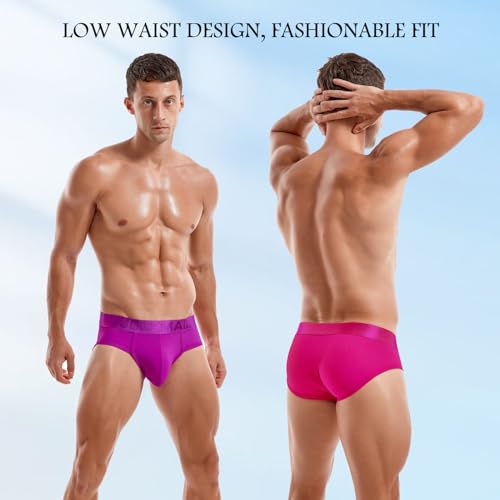 JOCKMAIL 3PCS/Pack Men Underwear Briefs Athletic Underwear Briefs Mens Breathable Briefs for Sport Gym3