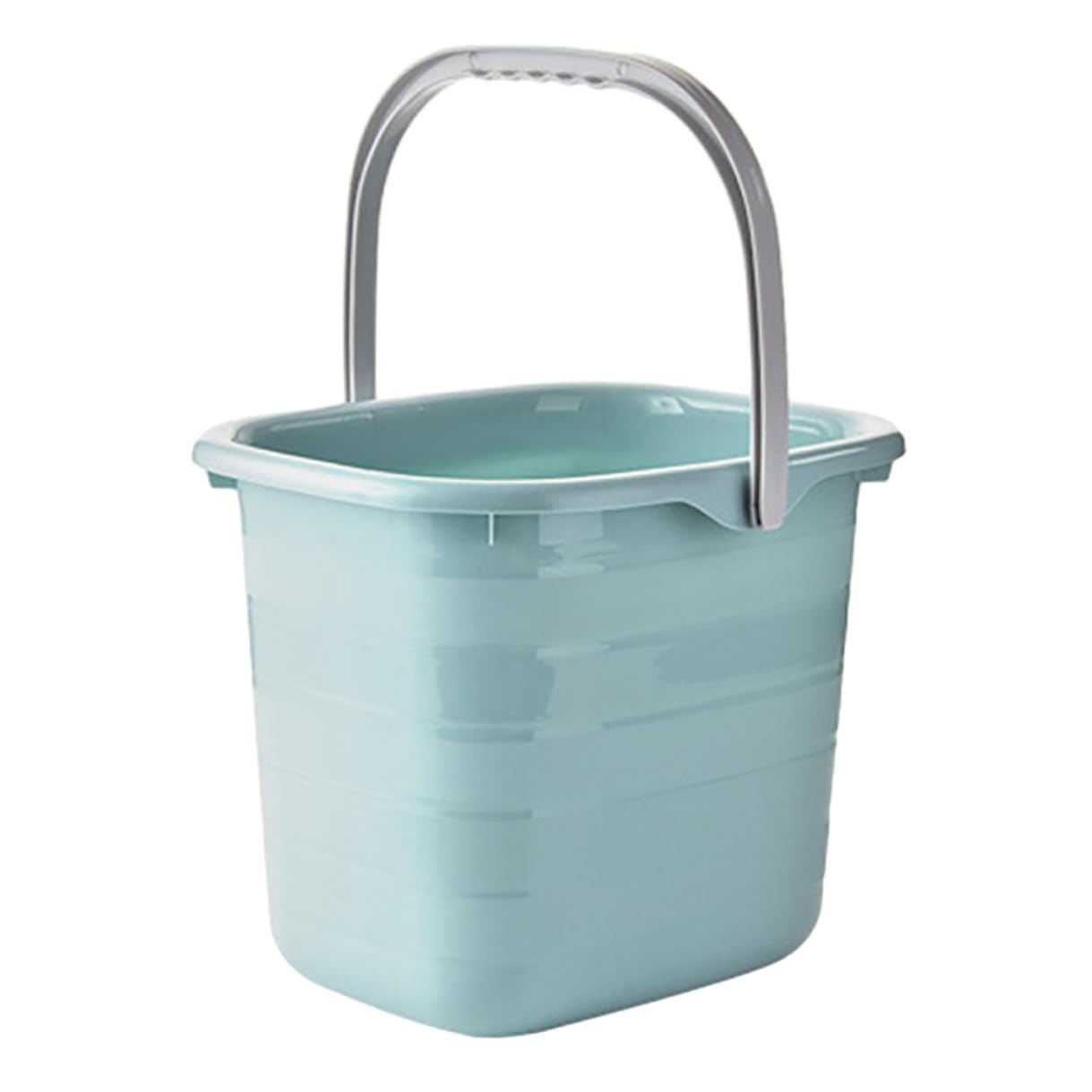 Secchio di Plastica Rettangolare Manico per Uso Domestico