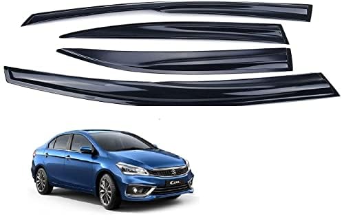 MT Car Side Window Door Visor Rain Guard ABS Flexible Plastic Non Breakable for Ciaz