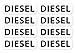 Aufkleber Diesel Schild Warnhinweis Sticker Set 8X Autoaufkleber Waschanlagenfest Witterungs- und UV-beständig