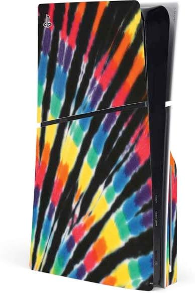Skinit Decal Gaming Skin Compatible with PS5 Slim Disk Console - Tie Dye Tie Dye Design