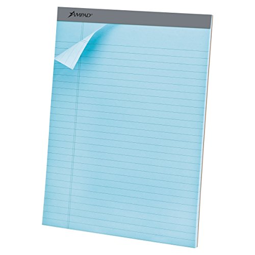 Ampad TOP20670 20-670 Evidence Blue Legal Ruled Pads, 8-1/2 x 11-3/4, 50 Sheets/pad, Dozen